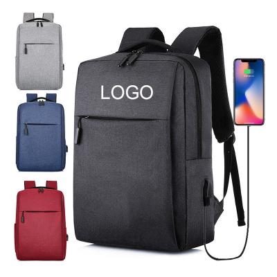 China With USB Custom Logo Other Backpacks Large Capacity Waterproof College Laptop Backpacks Bags Packs With USB Port for sale