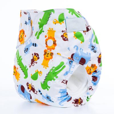 China 2022 wholesale reusable private label prefold cloth printed instant diaper for sale