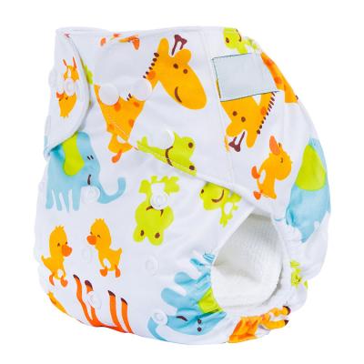 China Best Price OEM Porcelain Newborn Bamboo Reusable Cloth Baby All In One Printed Instant Diapers for sale