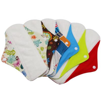 China Super Absorbent Maternity Fleece Bamboo Contract Manufacturing Women Private Label Sanitary Pads Menstrual Super Soft Reusable Cloth Night Pads for sale