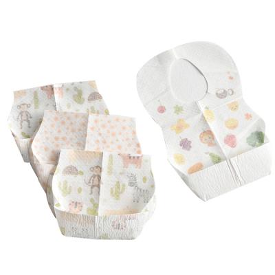 China Disposable Tops Selling Fashion Disposable Stylish Baby Bib Customized Cute Designs for sale