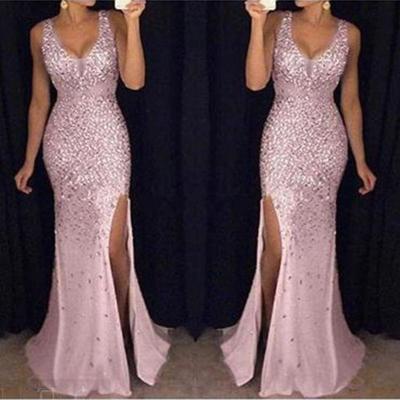 China 2021 Anti-Static Shiny Evening Dress Evening Gowns Evening Dresses For Woman for sale