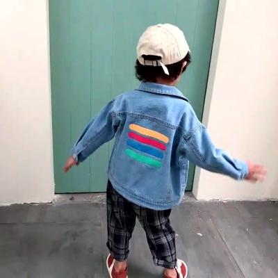 China Boys denim jacket autumn spring children's baby children's breathable denim jacket and new autumn children's clothing for sale