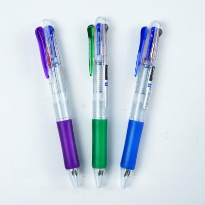 China Promotional Quality Plastic Pen High Quality Hotel Pens Multi Point Three-color Pen for sale