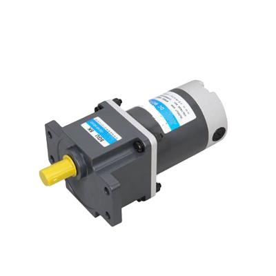 China Drip-proof DC Motor High Power 250W High Torque Brush Gear Motor Gearbox L55D250-90 for sale