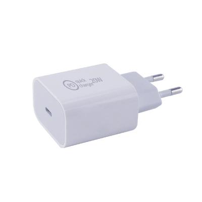 China 20W MOBILE PHONE PD Smart Charger Adapter Quick Charger Eu Plug With CE Rohs Certificate Super Fast Charger for sale