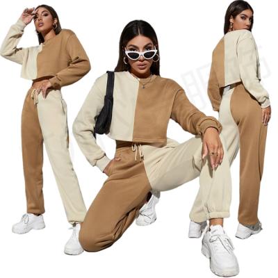 China Breathable high quality cropped hoodie set women legging set with cropped hoodie T-shirt top hoodie for sale