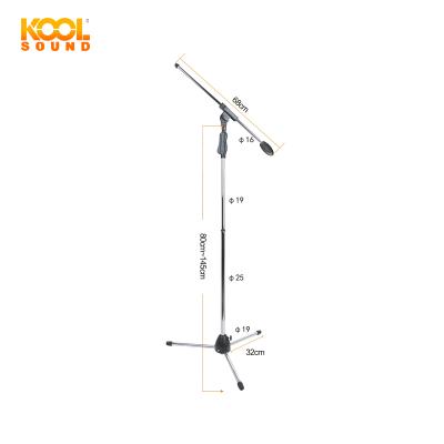 China Fashion Style SS-MS-883 Floor Standing Tripod Microphone Stand Stainless Steel for sale