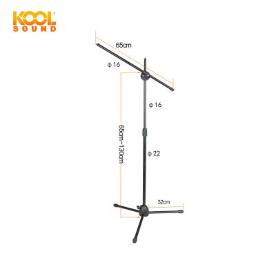 China MS-70B Flexible Microphone Stand Tripod Dual Microphone Steel Adjustable Stand Holder for sale