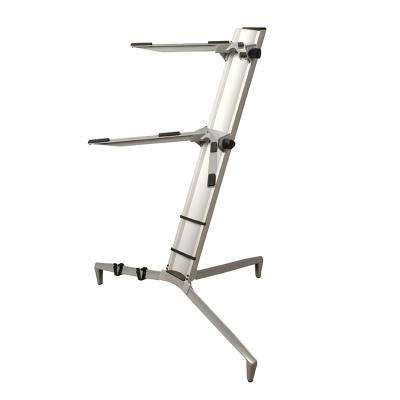 China SOUND Performance KOOL Success KS-80A Aluminum Silver Flat Keyboard Stand for sale