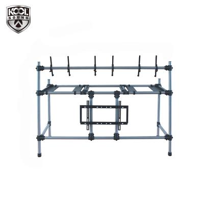 China Fashion Style Product Sales DJ-10 Tube Structural Stability DJ High Strength Steel Bracket With LCD TV Stand for sale