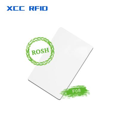 China Waterproof/Waterproof In 13.56MHz Fudan 1k Chip Access Control Card Smart PVC F08 Rfid Running High Frequency Waterproof Blank Card for sale