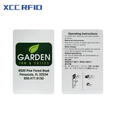 China Waterproof / Waterproof ISO 15693 rfid slixl 1356mhz code PVC RFID hotel access control smart card Customizedi key card for sale