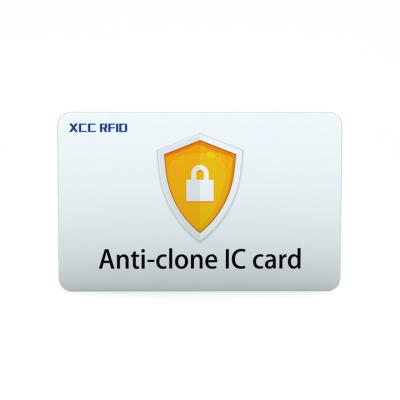 China New Technology 13.56MHz XCC S50 RFID Anti-clone IC Waterproof/Waterproof Card Compatible With Mifare 1K Card Clone Access Card for sale