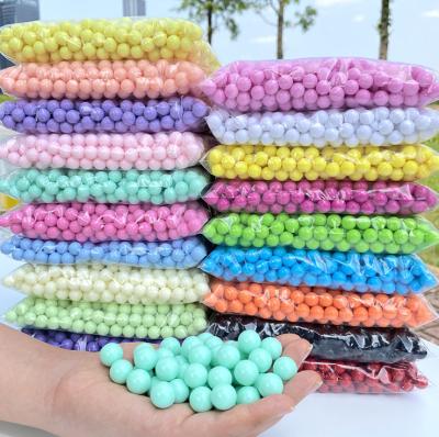 China 2021 CLASSIC news design diy bracelet 12mm color plastic diy beads for kids for sale