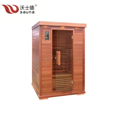 China Computer control panel 2 person sauna cabin infrared physiotherapy sauna for health for sale