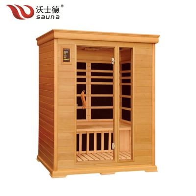 China Computer Control Panel Easy Install Type Sauna Room 1 Person Use Infrared Home Sauna for sale