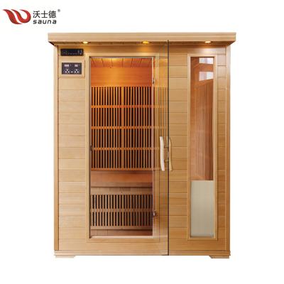 China Computer Control Panel 3 Person Super Quality Portable Infrared Sauna For Weight Loss for sale