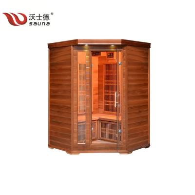 China Computer Control Panel Easy Install Type Sauna Room 4-5 Person Use Infrared Home Sauna for sale