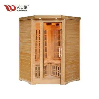 China Computer Control Panel Carbon and Ceramic Heater Combination Far Infrared Dry Steam Sauna Room for 4 Person for sale