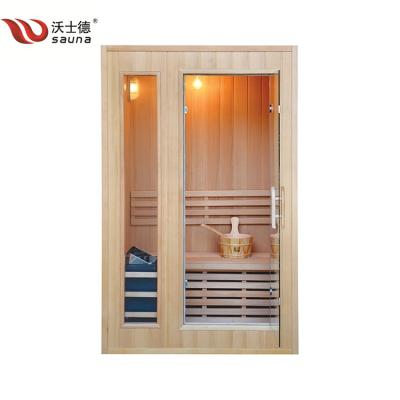 China With Windows Transom Large Hot House Hemlock Sauna Traditional Sale Sauna And Steam Sauna Room for sale