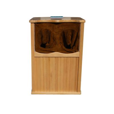 China Computer Control Panel Far Infrared Foot Sauna With Solid Wood Foot Massage Barrel for sale