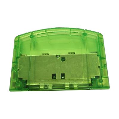 China Replacement Game Card Shell For N64 Game Cartridge Cover Plastic Case Transparent Green Shell / for sale