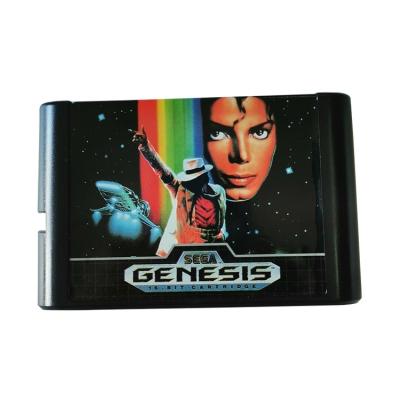 China Hot Sale Michael DM Single Card Game Cartridges For Sega Mega Drive Genesis Consoles Moon Walker MD-MICHEAL for sale