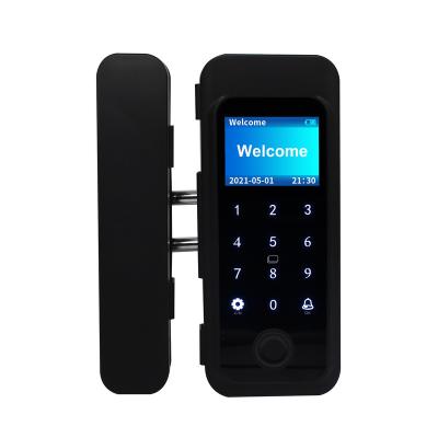 China Other DIY Lock Kit Fingerprint Time Attendance Access Wireless Smart Control With USB Biometric Glass Door Lock for sale