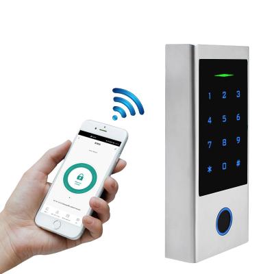 중국 Waterproof/Waterproof Keypad Design Fingerprint Blue-tooth Mobile Phone Access Controller For One Door 판매용