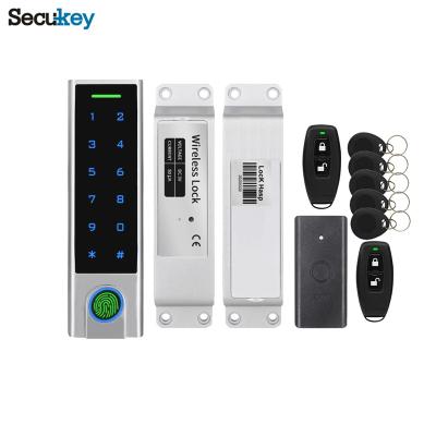 China Wireless Door Fingerprint Reader Access Control System Waterproof / Waterproof Outdoor Smart Lock Kit en venta