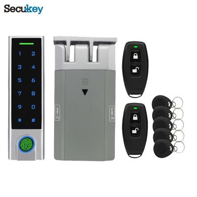 중국 Waterproof / Outodor Waterproof Biometric Fingerprint Door Lock Kit With Battery Power Security Access Control System 판매용