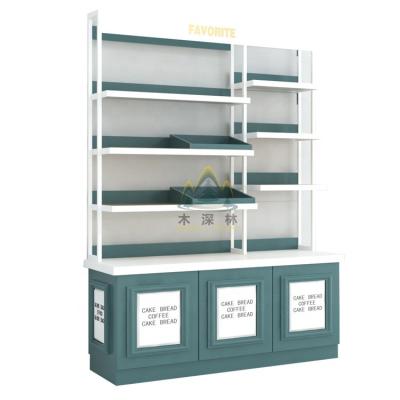 China Environmental Friendly Bread Display Cabinet with Shelf Storage and Cake Tray Display Cabinet Perfect for Bakery and Cafe for sale