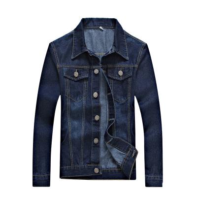 China Two-pocket viable hot selling casual jacket slim fit plus size denim jacket for men for sale