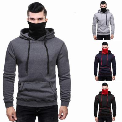 China new Anti-wrinkle drop solid color pullover casual hoodie for men for sale