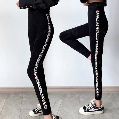 China Factory Wholesale Price Printing Antibacterial Yoga Legging Sets Women Skinny Jogging Sport Tracksuit for sale