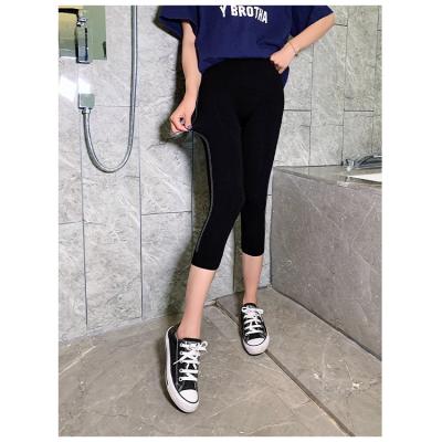 China Antibacterial Printed Simple Sports Leggings Stripe Leggings And Leisure High Waist Slim Yoga Pants for sale