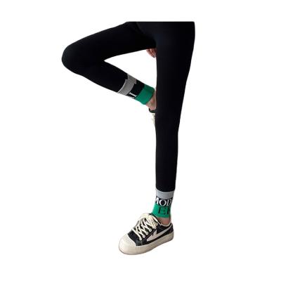 China Antibacterial Widely Used Nine Pin Stitch Workout Seamless Yoga Gaiters Stretch Skinny Pants For Women for sale