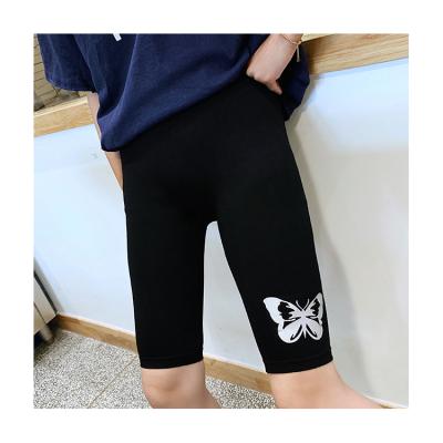 China Latest Design Antibacterial Cropped Pants Ladies Gaiters Reflective Butterfly Pants Fitted Gaiters for sale