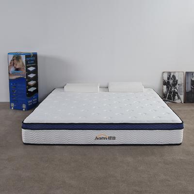 China Durable compressed rolled up pocket mattress with euro top design for sale