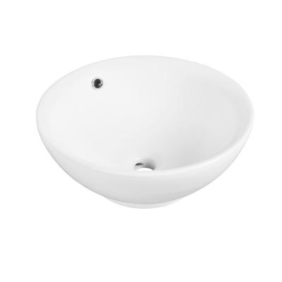 China Round Design Art Basin Cheap White Bathroom Ceramic Hand Modern Wash Basin Sanitary Ware for sale