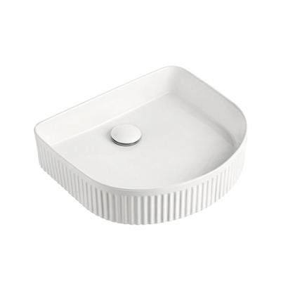 China New Design Small Wash Basin Color Counter Modern White Ceramic Bathroom Sink Sanitary Ware for sale