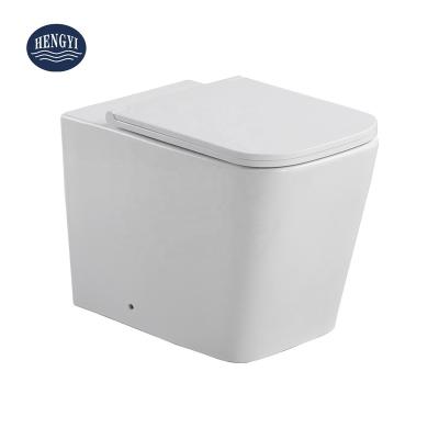 China Modern Concealed Tank Toilet Square Shape Design Concealed Floor Standing One Piece Tank Lavatory for sale