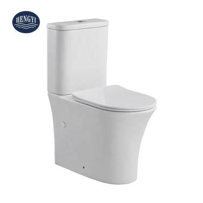 China Two-Piece Double-Flow Toilet Modern Design Watermark CE Certifications for sale