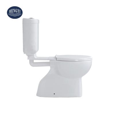 China High Quality Extended Tank Two Piece Toilet Double-Flow Water WaterMark Certifications en venta