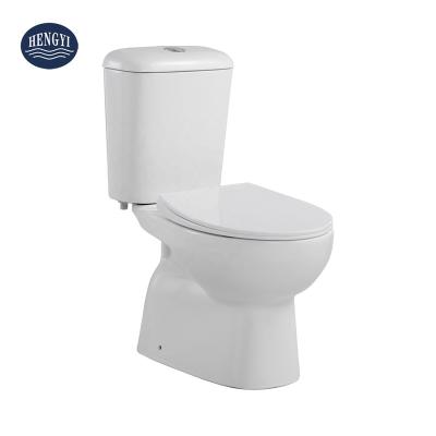 China Double-Flow Two-Piece Washdown Watermark Certification Flush High Quality Standard Toilet Suites en venta