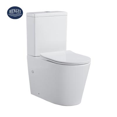 China Hot Selling Double-Flow Toilet Suites New To The Wall Ware Two Piece WC Australia WATERMARK Sanitary Certification en venta