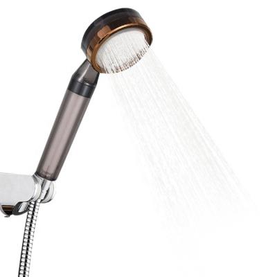 China Modern High Pressure Water Saving ABS Clear Water Diverter Bathroom Clear Hand Shower Head for sale