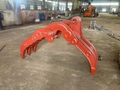 China CE Antiwear Mechanical Grab For Excavator , CAT Jcb Liebherr Scrap Metal Grab for sale