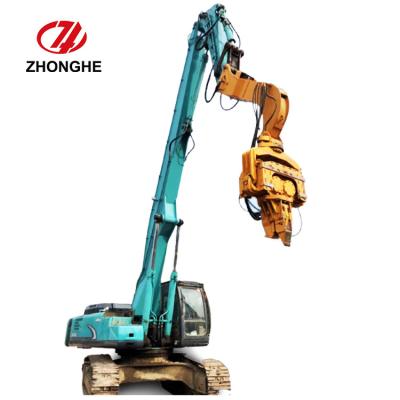 China 13M 15M Excavator Pile Driver Boom concrete piles For ZX330 PC300 Hyundai R360 for sale